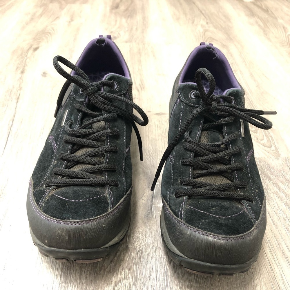 Dansko Black Suede Sneakers Tennis Shoes Size Women’s 10.5 EU 41 Vibram Sole - Picture 3 of 7